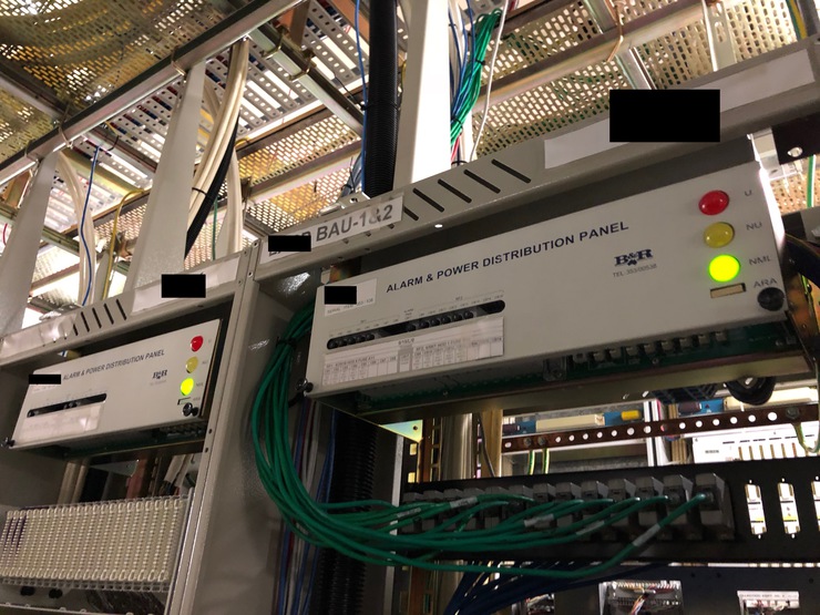 Two racks with APDP in place