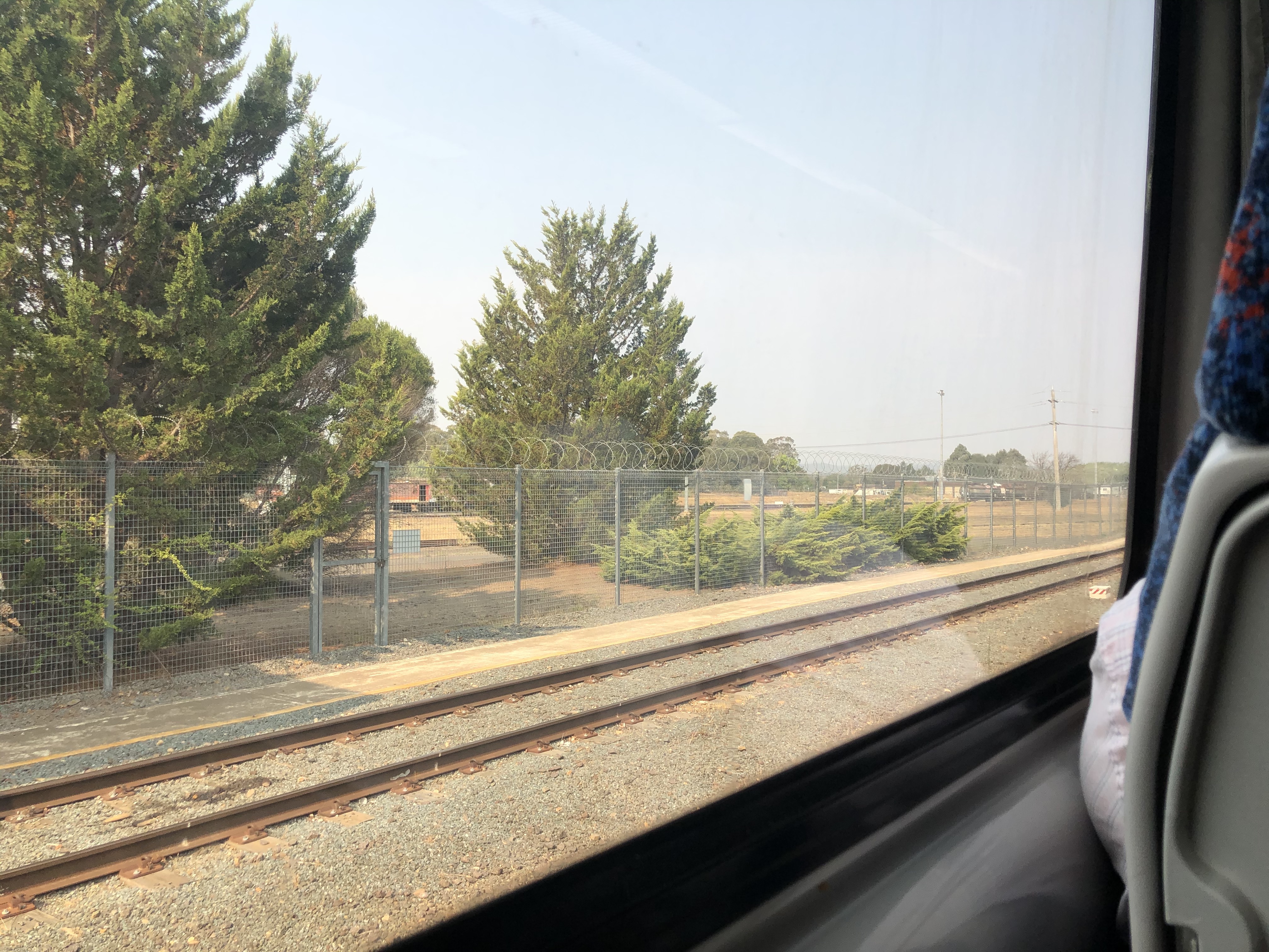 View from my seat waiting to depart Canberra