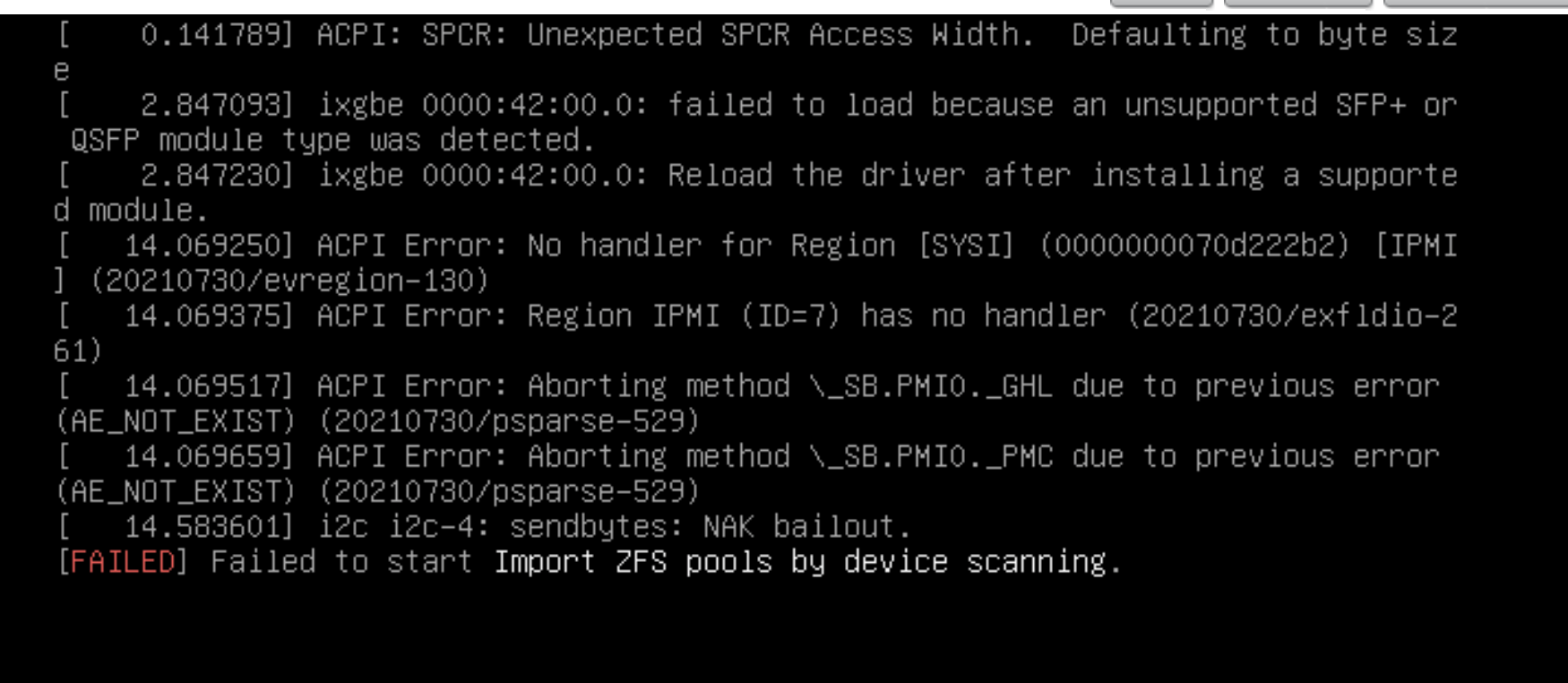 Error message on boot: ixgbe failed to initialize because an unsupported sfp+ module type was detected.