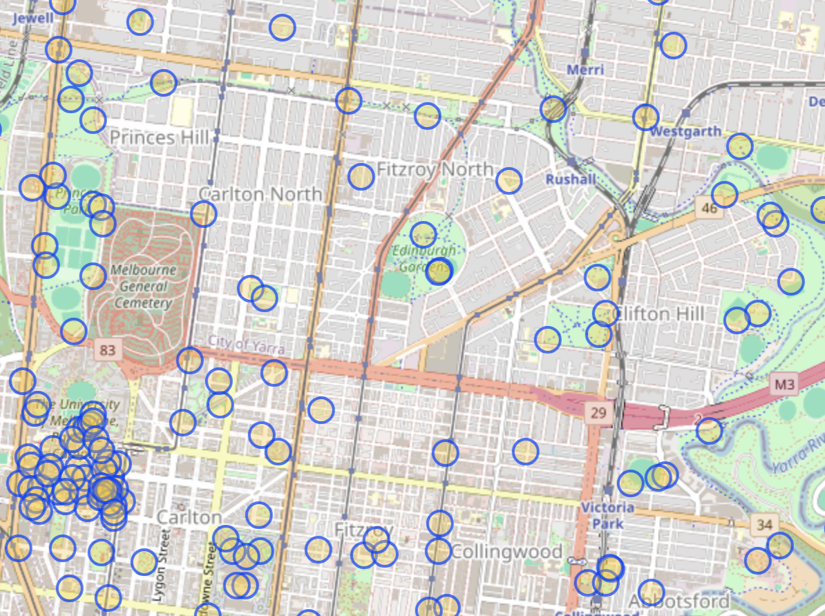 Drinking water (fountains) in the suburbs.